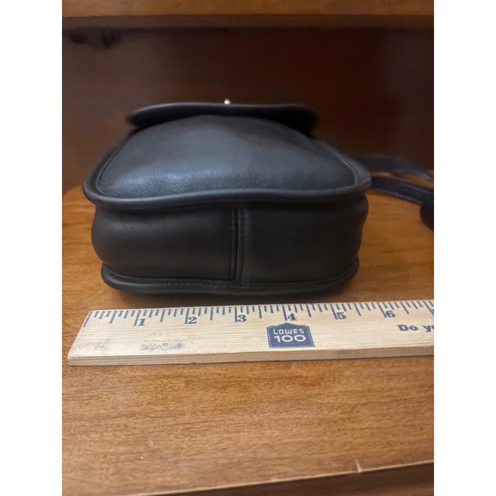 Vintage Coach 9973 Black Leather Turnlock Mini Crossbody Bag USA - Picture 6 of 8